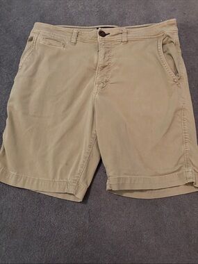 American Eagle Outfitters Men's Tan Flat Front Chino Shorts